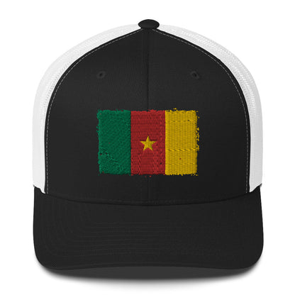 Cameroon 3D Embroidery Trucker Cap Funky African