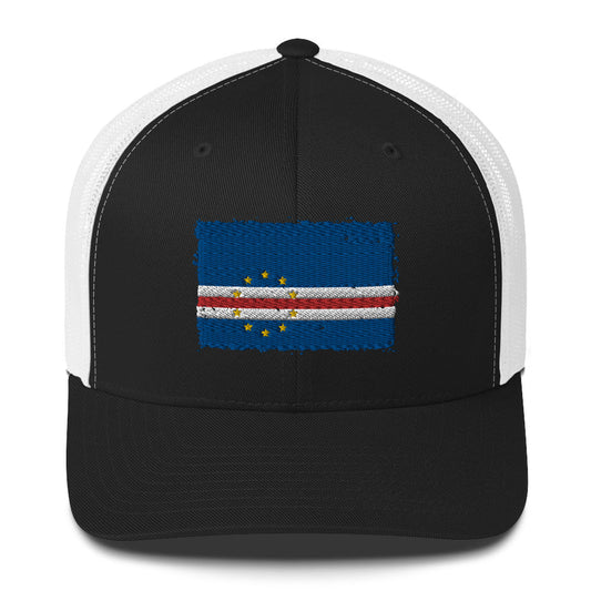 Cabo Verde 3D Embroidery Trucker Cap Funky African