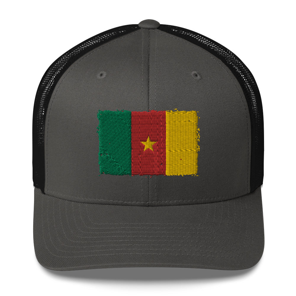 Cameroon 3D Embroidery Trucker Cap Funky African