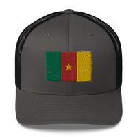 Cameroon 3D Embroidery Trucker Cap Funky African