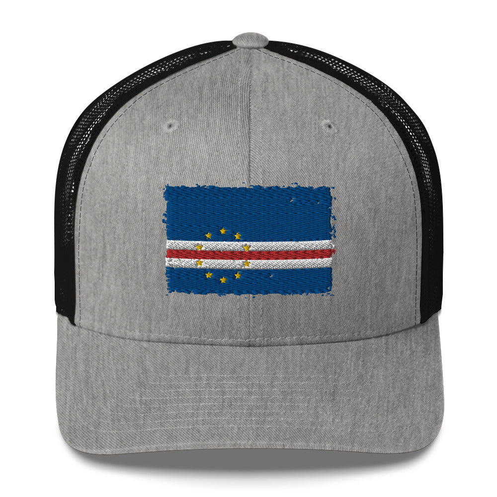 Cabo Verde 3D Embroidery Trucker Cap Funky African