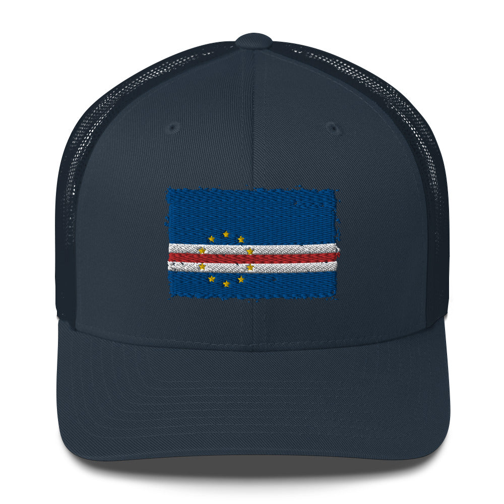 Cabo Verde 3D Embroidery Trucker Cap Funky African