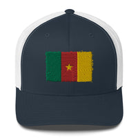 Cameroon 3D Embroidery Trucker Cap Funky African