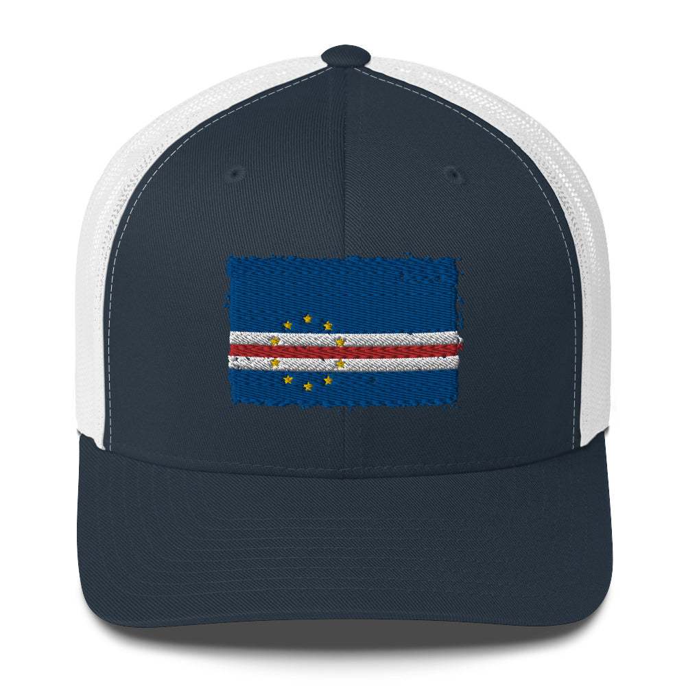 Cabo Verde 3D Embroidery Trucker Cap Funky African