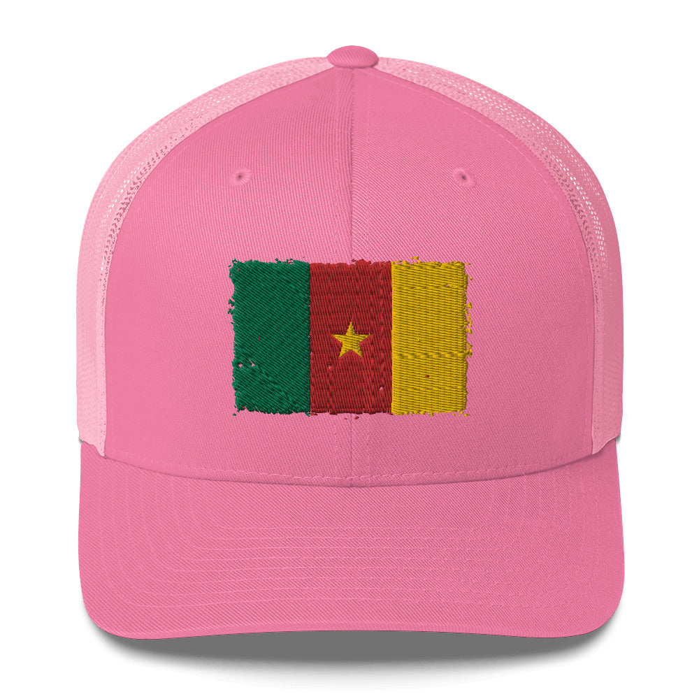 Cameroon 3D Embroidery Trucker Cap Funky African