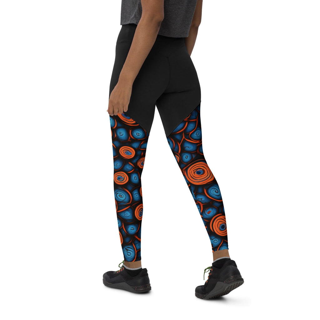 African Print Sports Leggings Funky African