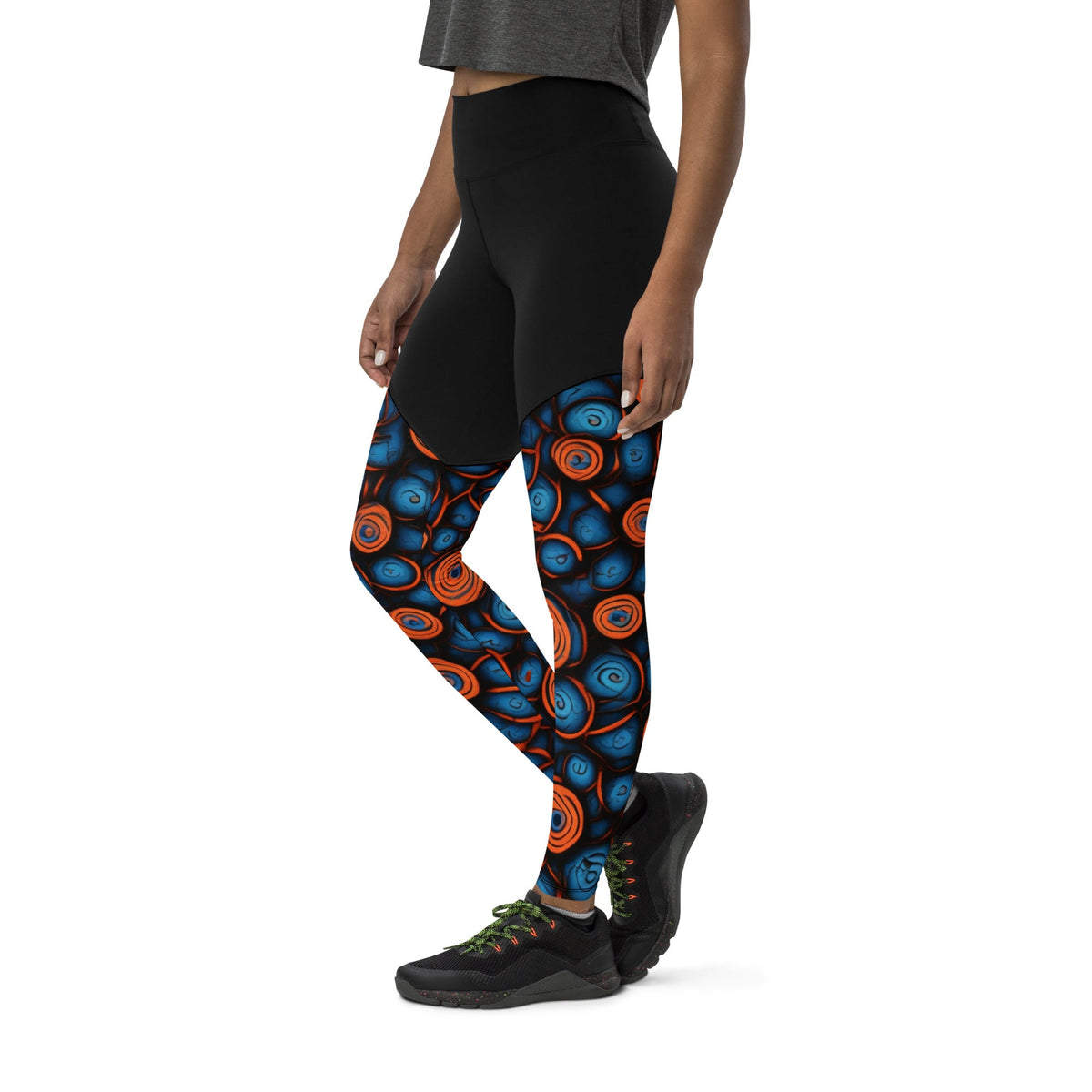 African Print Sports Leggings Funky African
