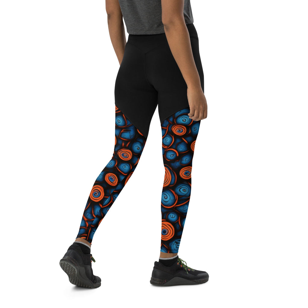 African Print Sports Leggings Funky African