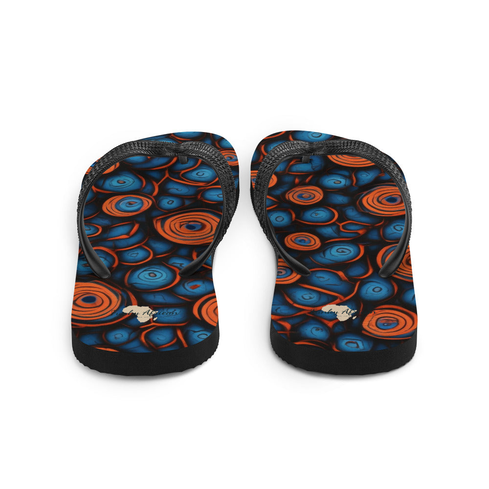 African Print Flip-Flops Funky African