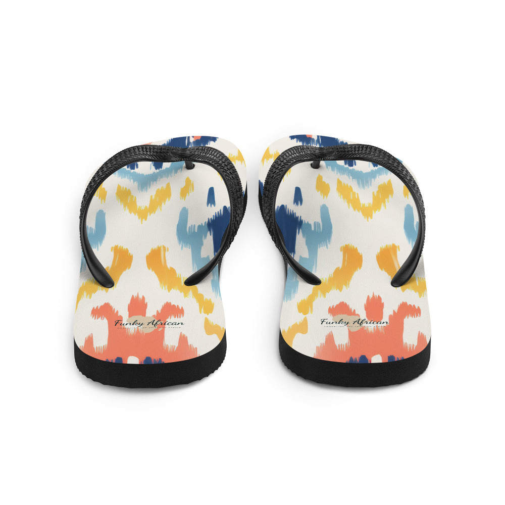 African Print Flip-Flops