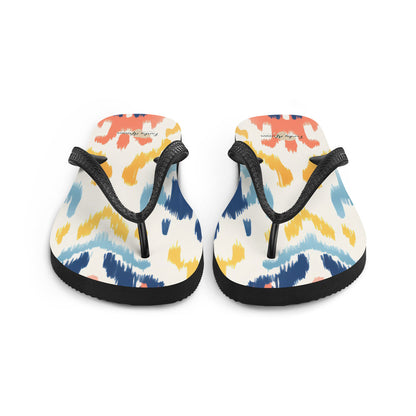 African Print Flip-Flops