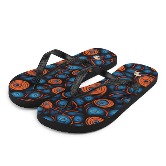 African Print Flip-Flops Funky African