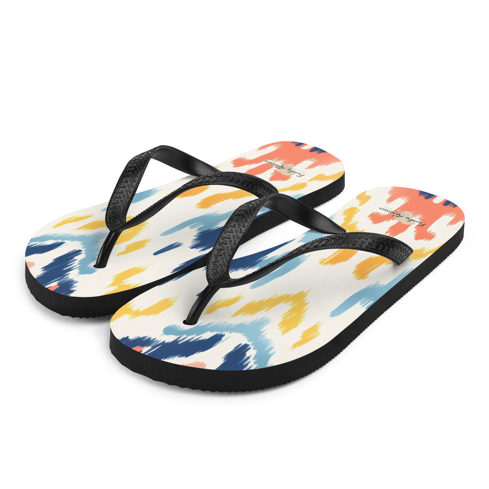 African Print Flip-Flops Funky African