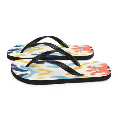 African Print Flip-Flops