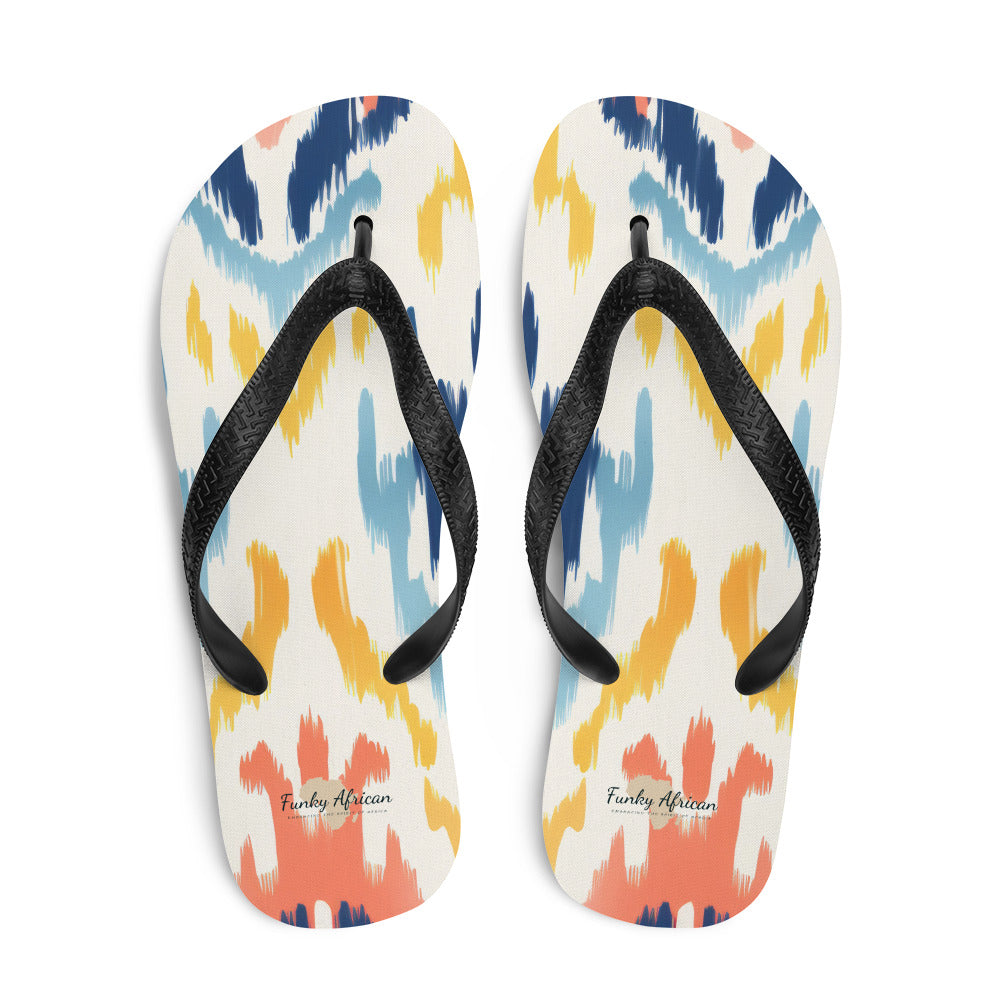 African Print Flip-Flops