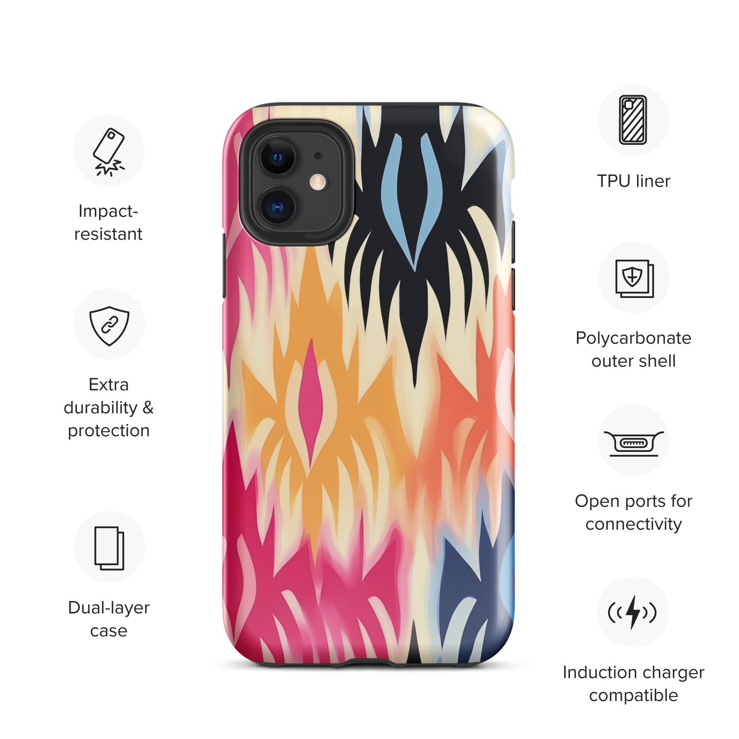 African Print Tough Case for iPhone®