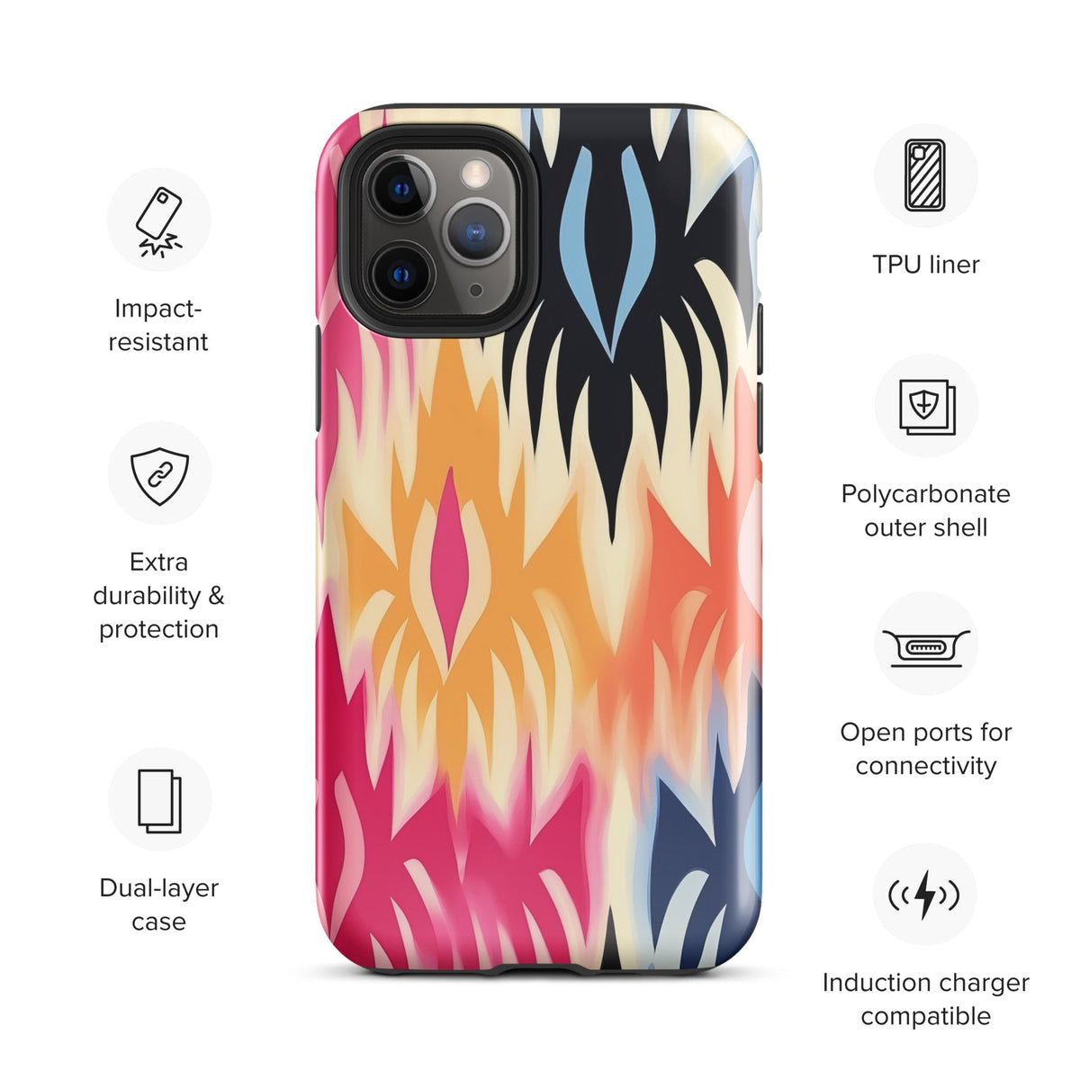 African Print Tough Case for iPhone® Funky African