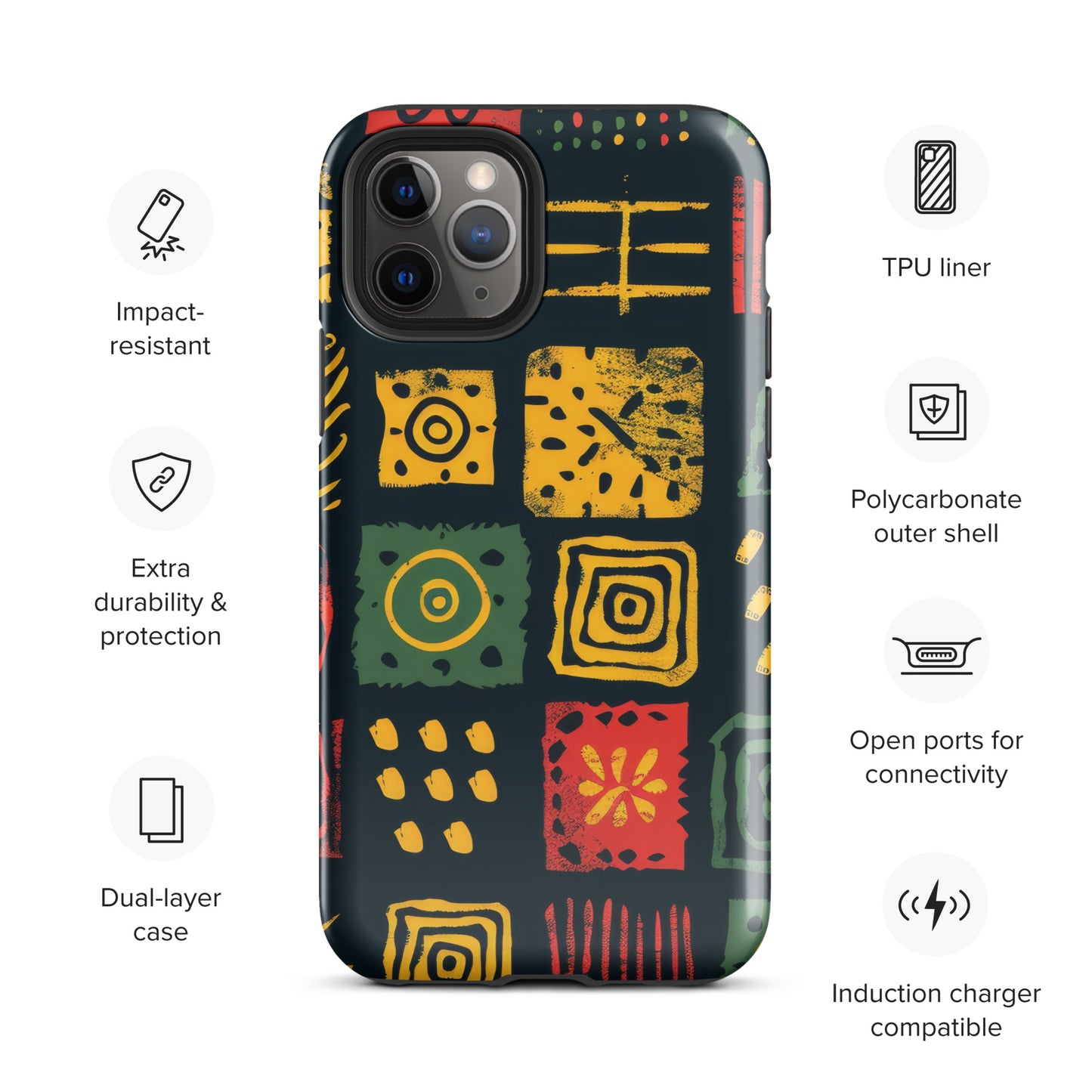 African Print Tough Case for iPhone®