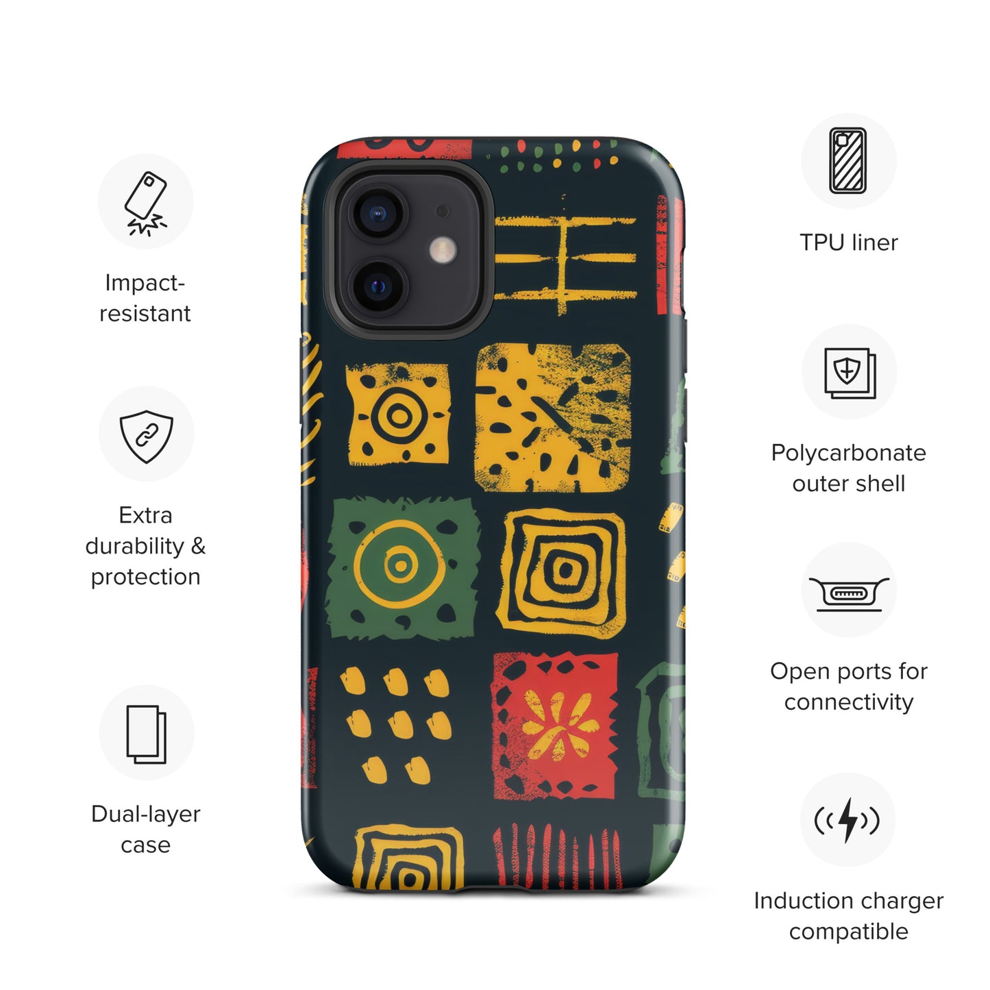 African Print Tough Case for iPhone®