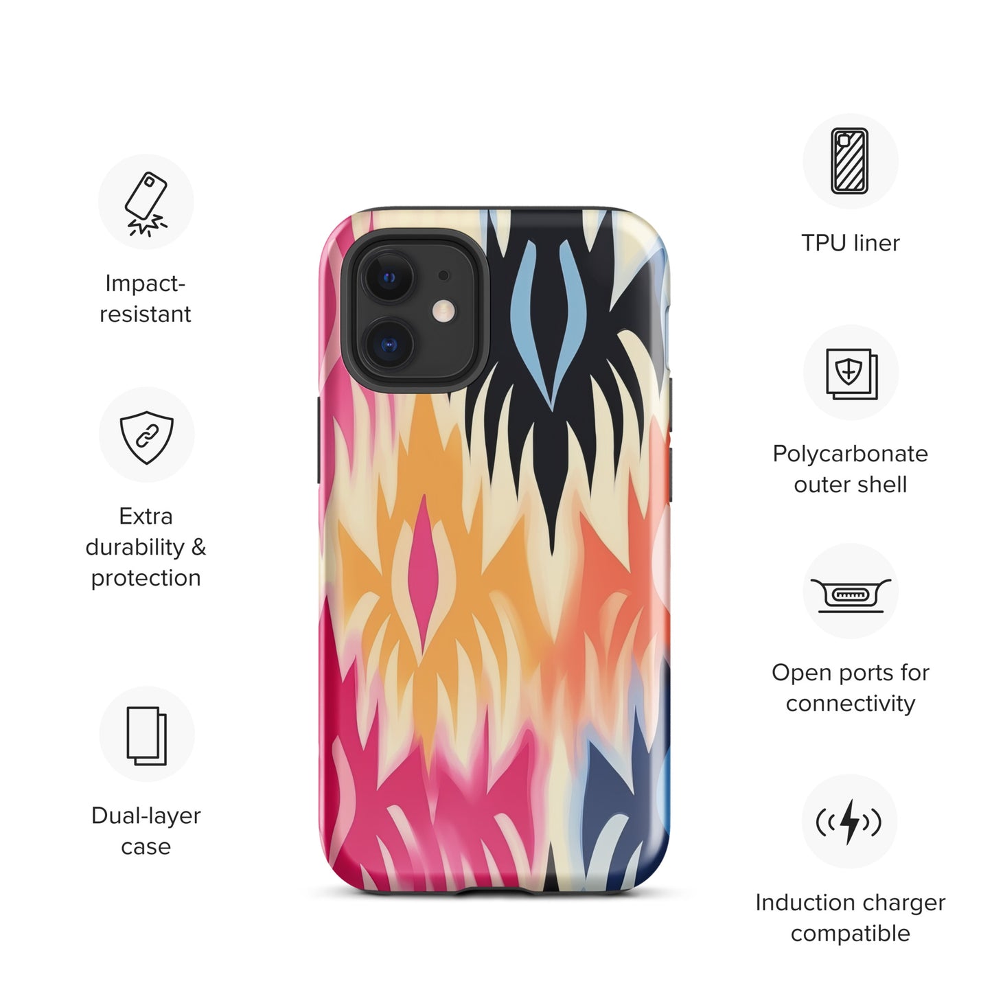 African Print Tough Case for iPhone®