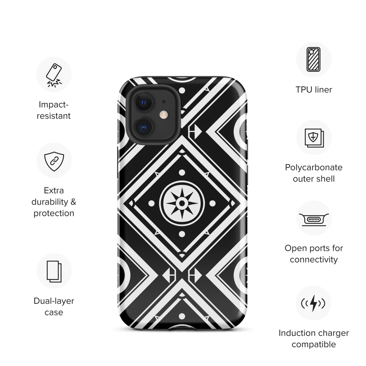 Tough Case for iPhone® Funky African