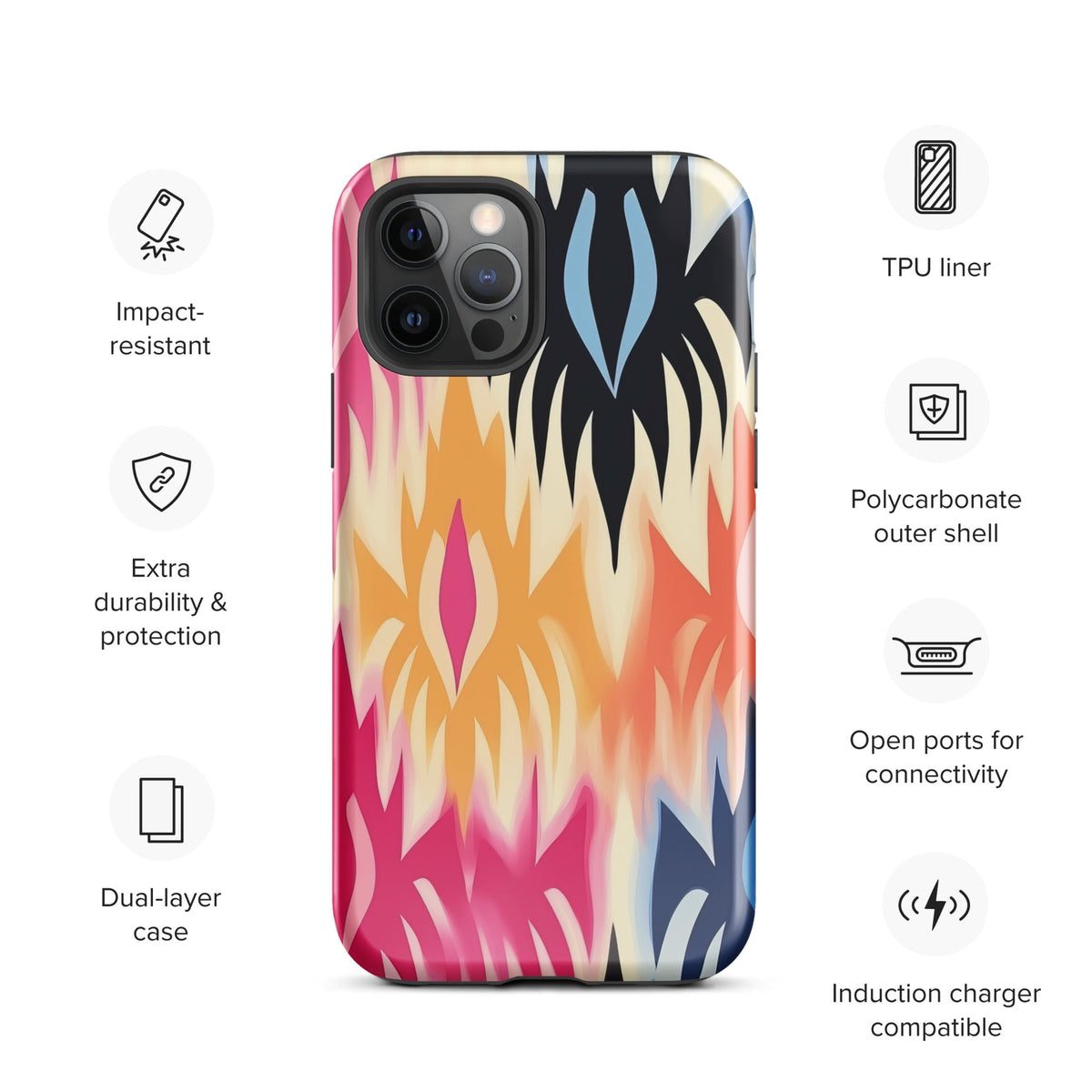 African Print Tough Case for iPhone® Funky African