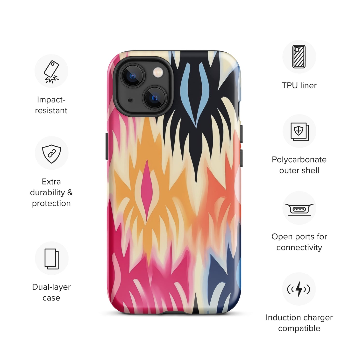 African Print Tough Case for iPhone®