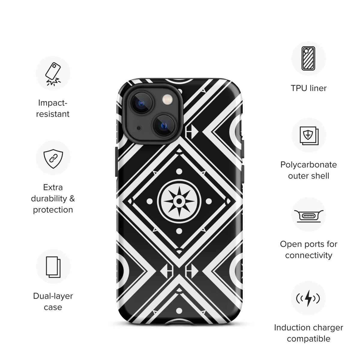 Tough Case for iPhone® Funky African
