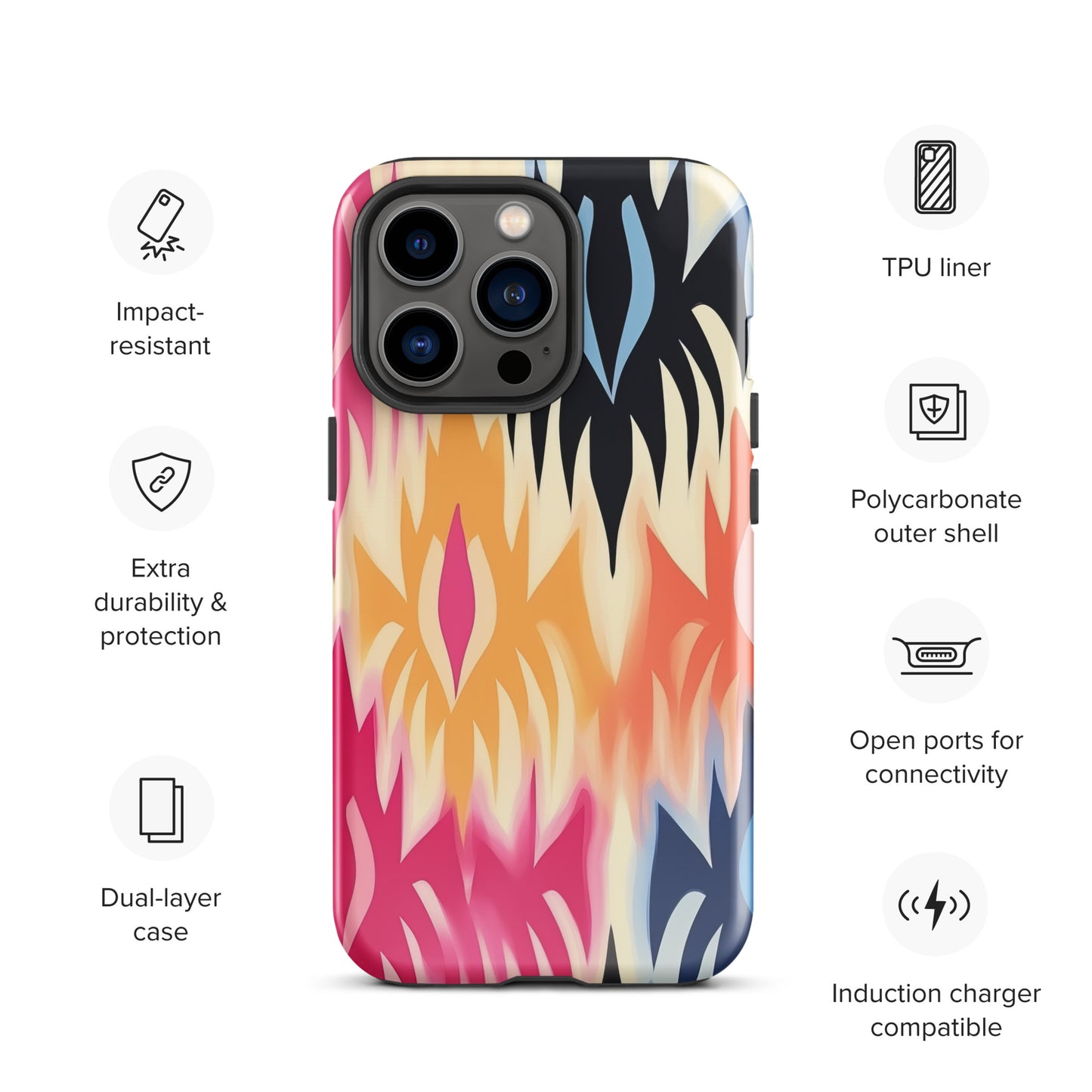 African Print Tough Case for iPhone®