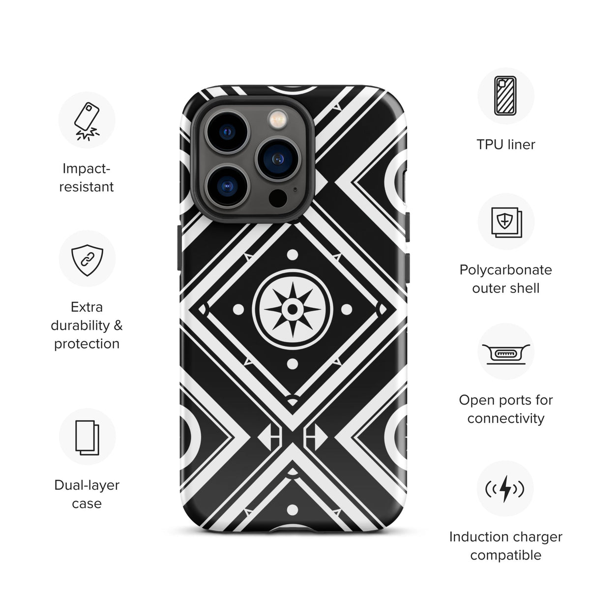 Tough Case for iPhone® Funky African