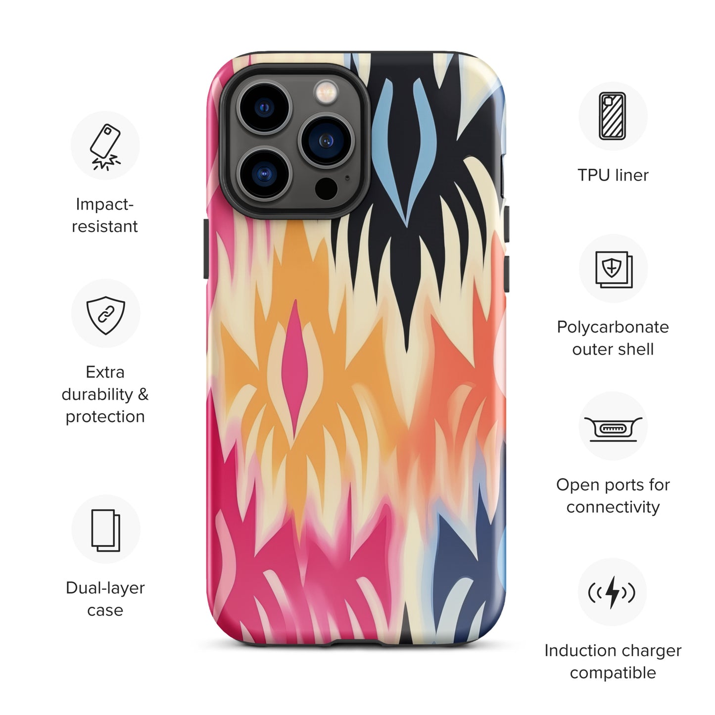 African Print Tough Case for iPhone®