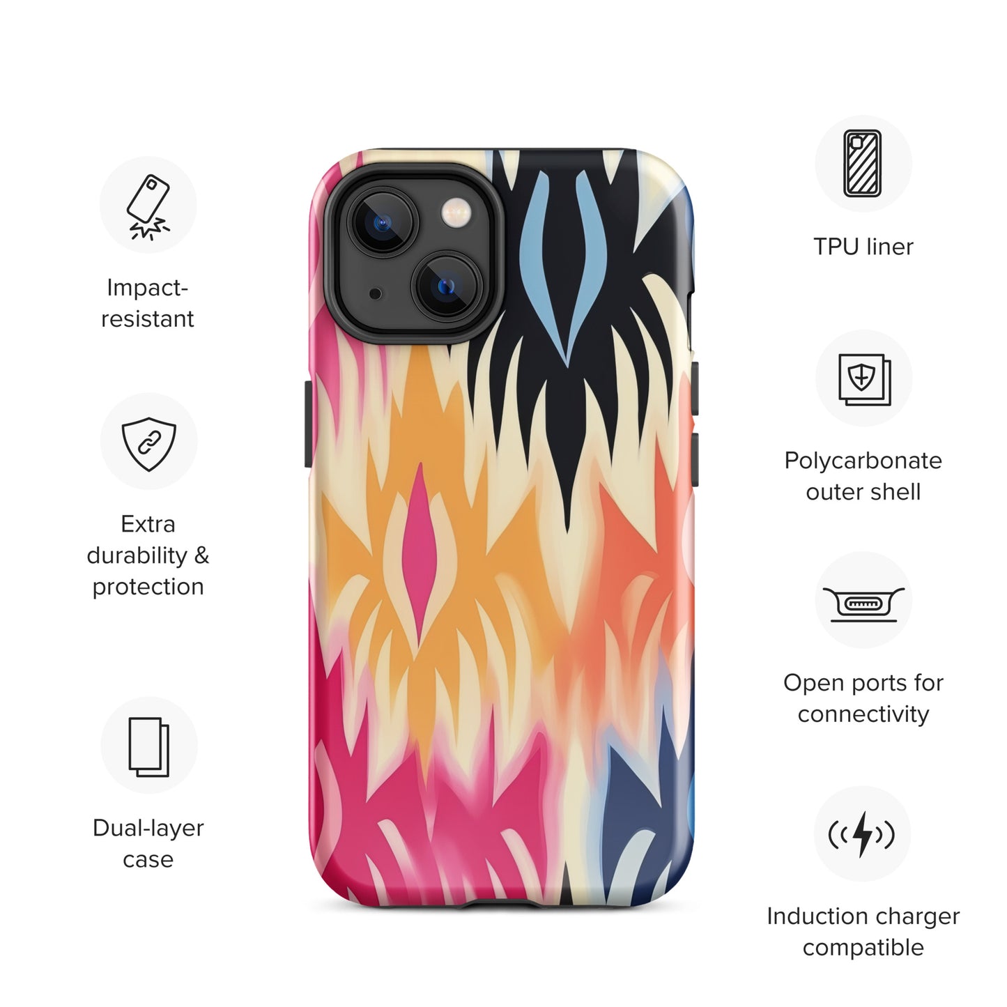 African Print Tough Case for iPhone®