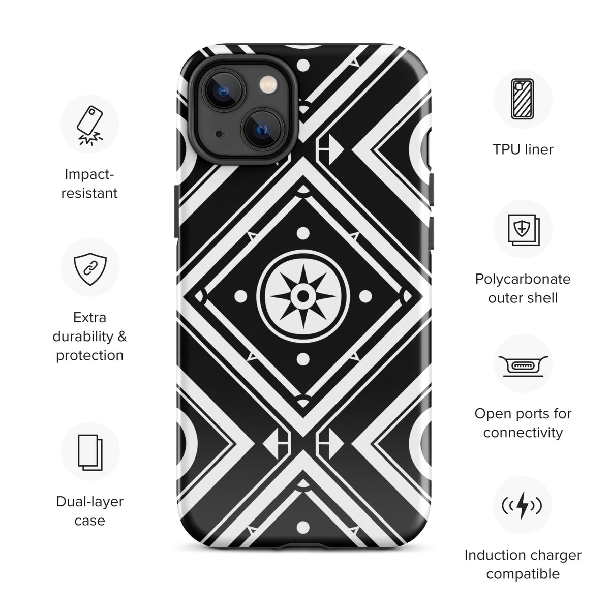 Tough Case for iPhone® Funky African
