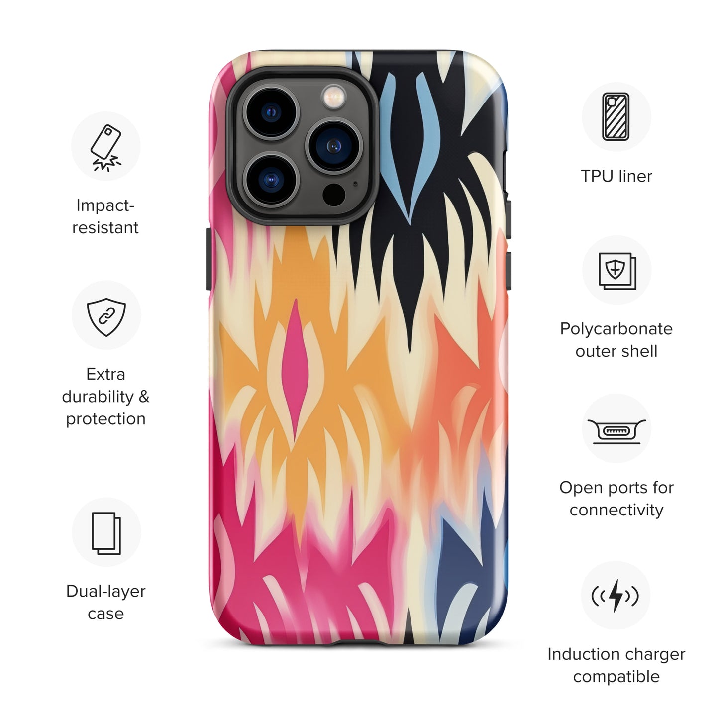 African Print Tough Case for iPhone®