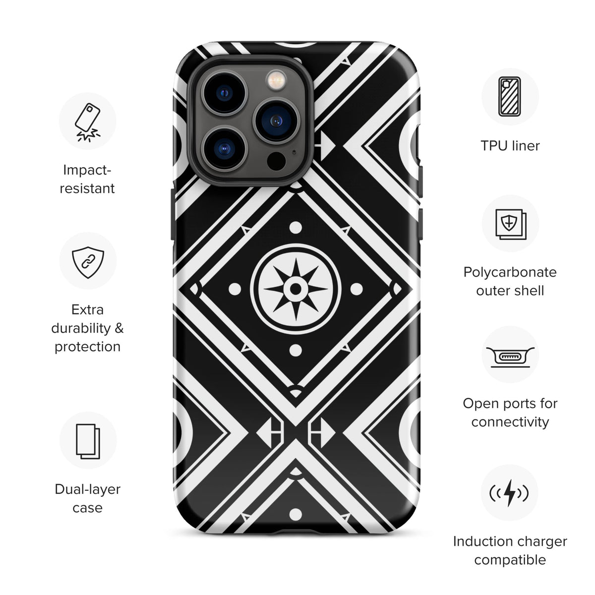 Tough Case for iPhone® Funky African