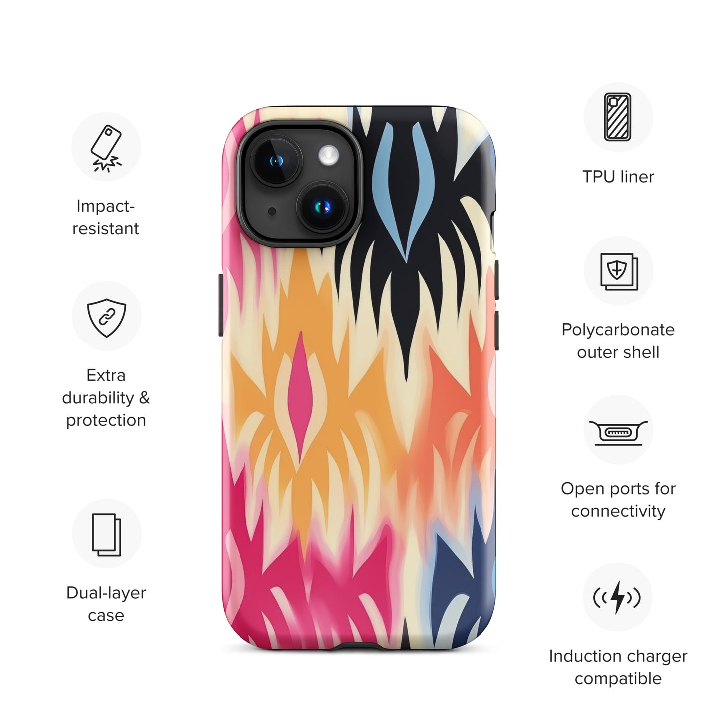 African Print Tough Case for iPhone®