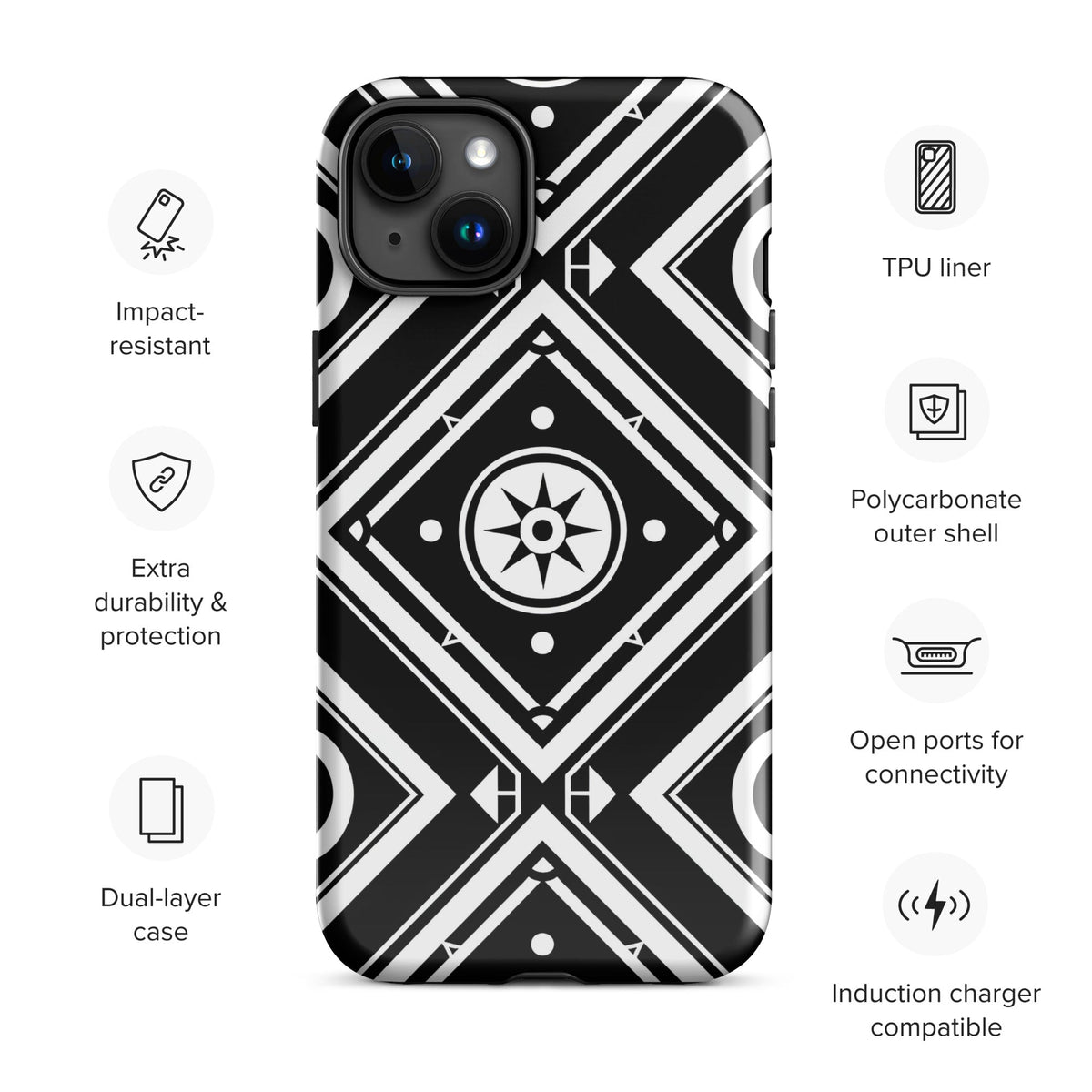 Tough Case for iPhone® Funky African