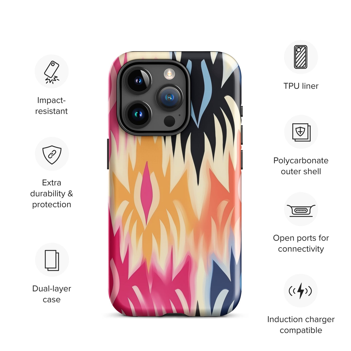 African Print Tough Case for iPhone®