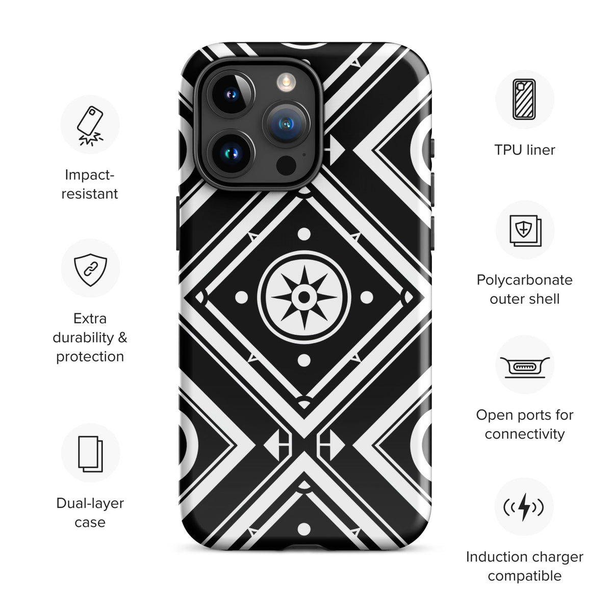 Tough Case for iPhone® Funky African