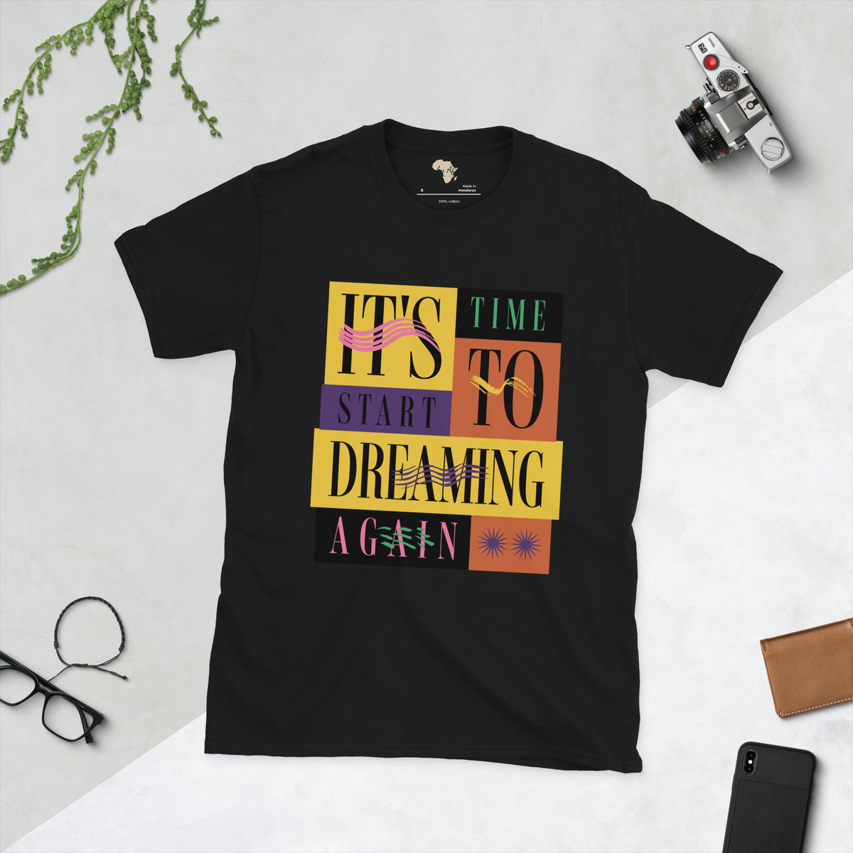 Start dream again  unisex tee Funky African