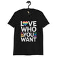 Love who you want unisex tee Funky African