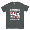 Remember who you wanted to be unisex tee Funky African