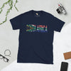 South African flag text Short-Sleeve Unisex T-Shirt Funky African