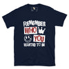 Remember who you wanted to be unisex tee Funky African