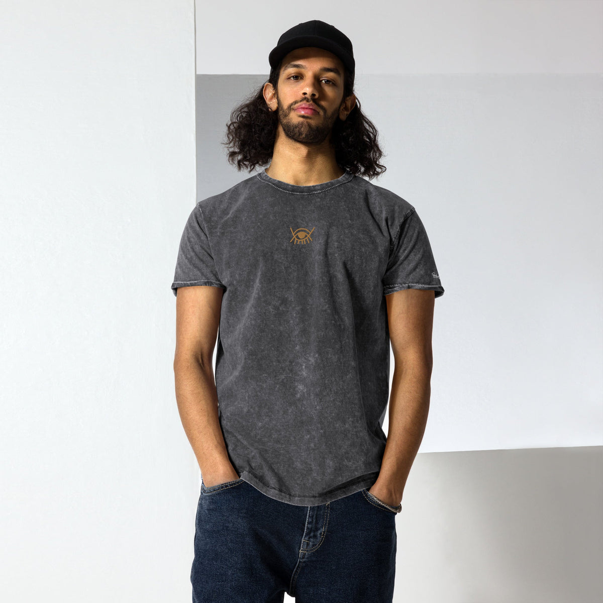 Gye Nyame Denim T-Shirt Funky African