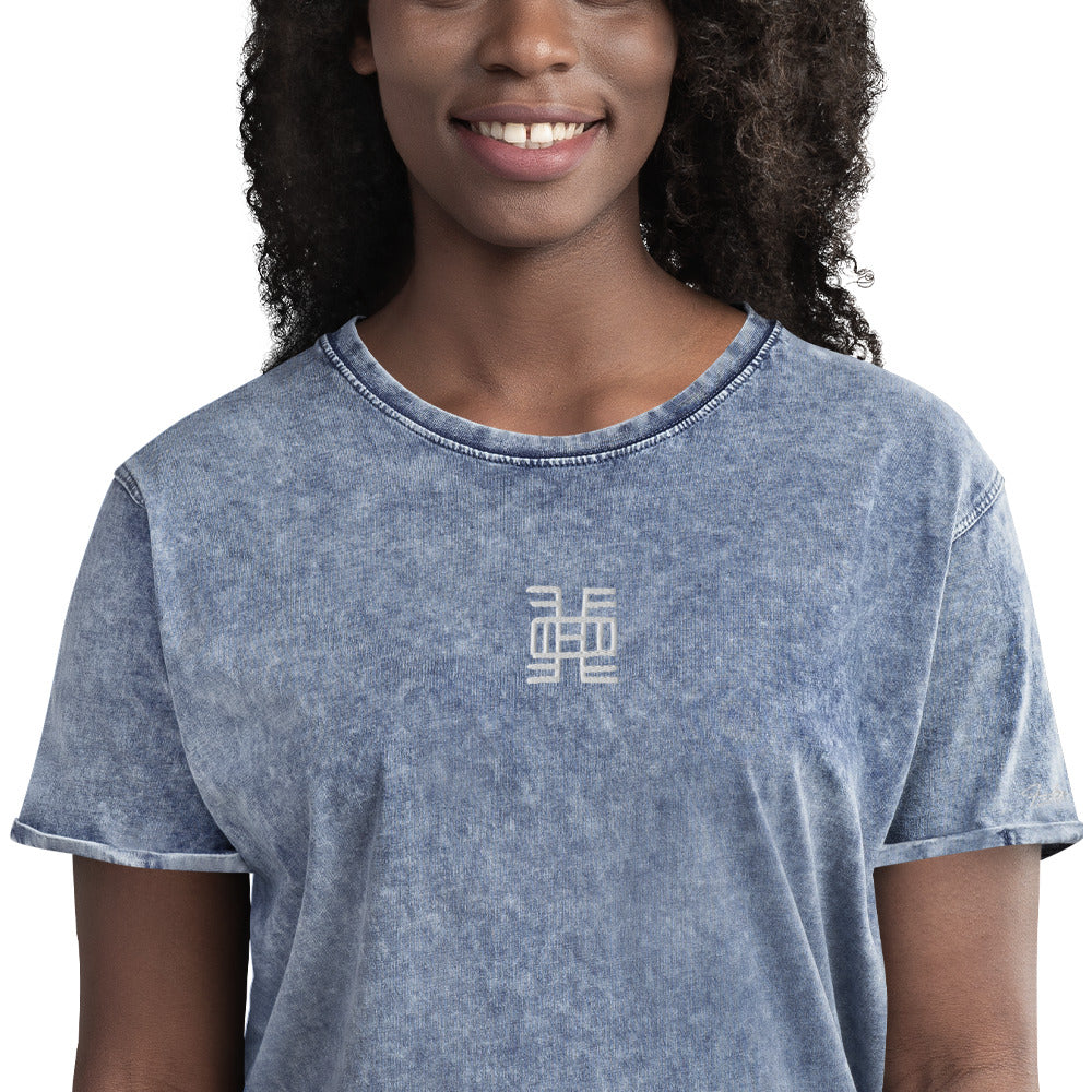 Gye Nyame Denim T-Shirt Funky African