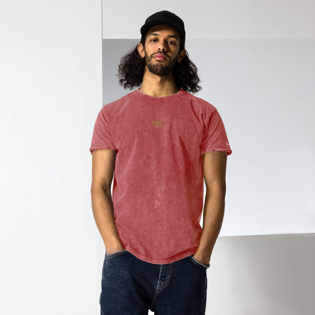 Gye Nyame Denim T-Shirt Funky African