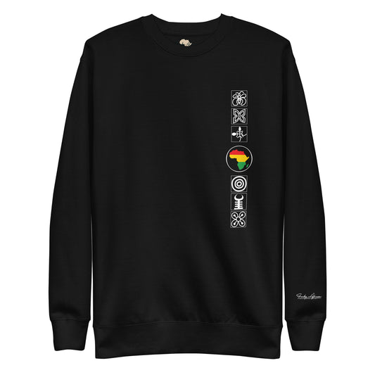 Adinkra Sided Unisex Premium Sweatshirt