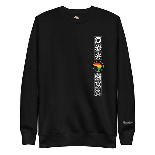 Adinkra Sided Unisex Premium Sweatshirt