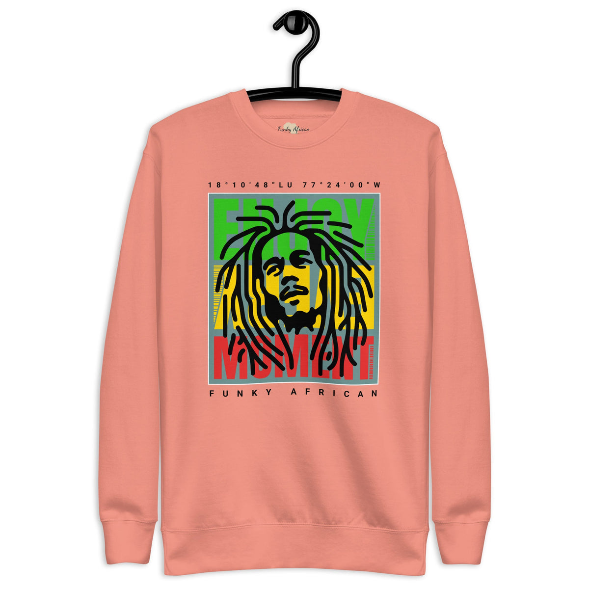 Enjoy every moment unisex premium sweatshirt Funky African